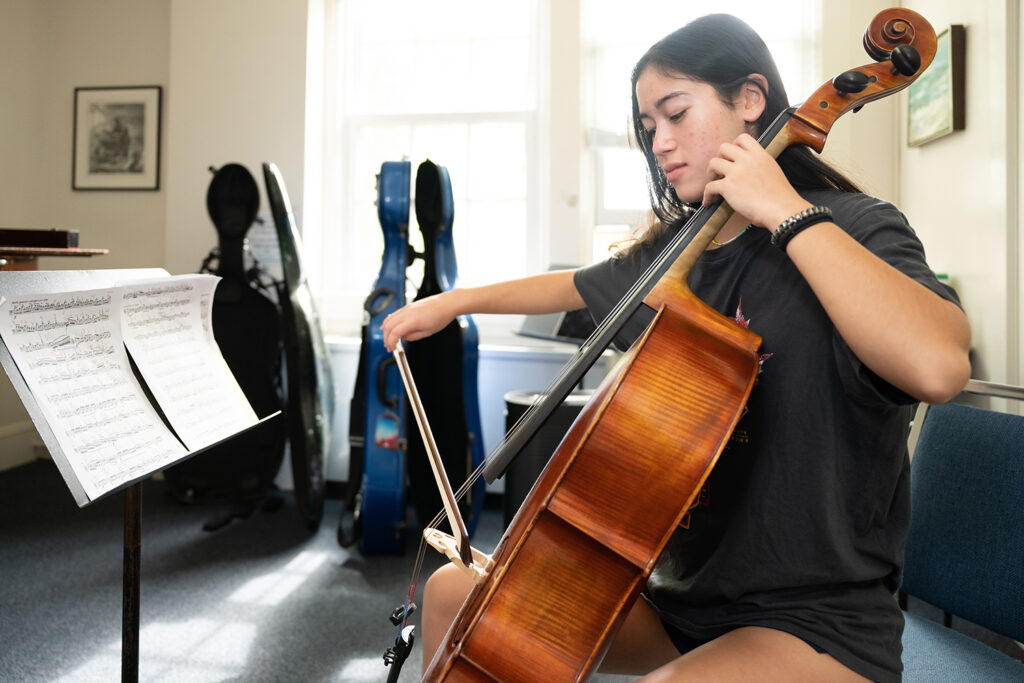 Girl playing cello