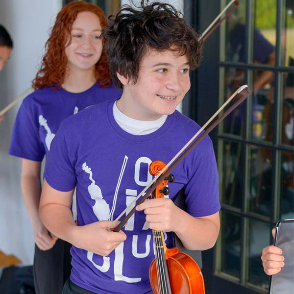 Smiling Viola Student